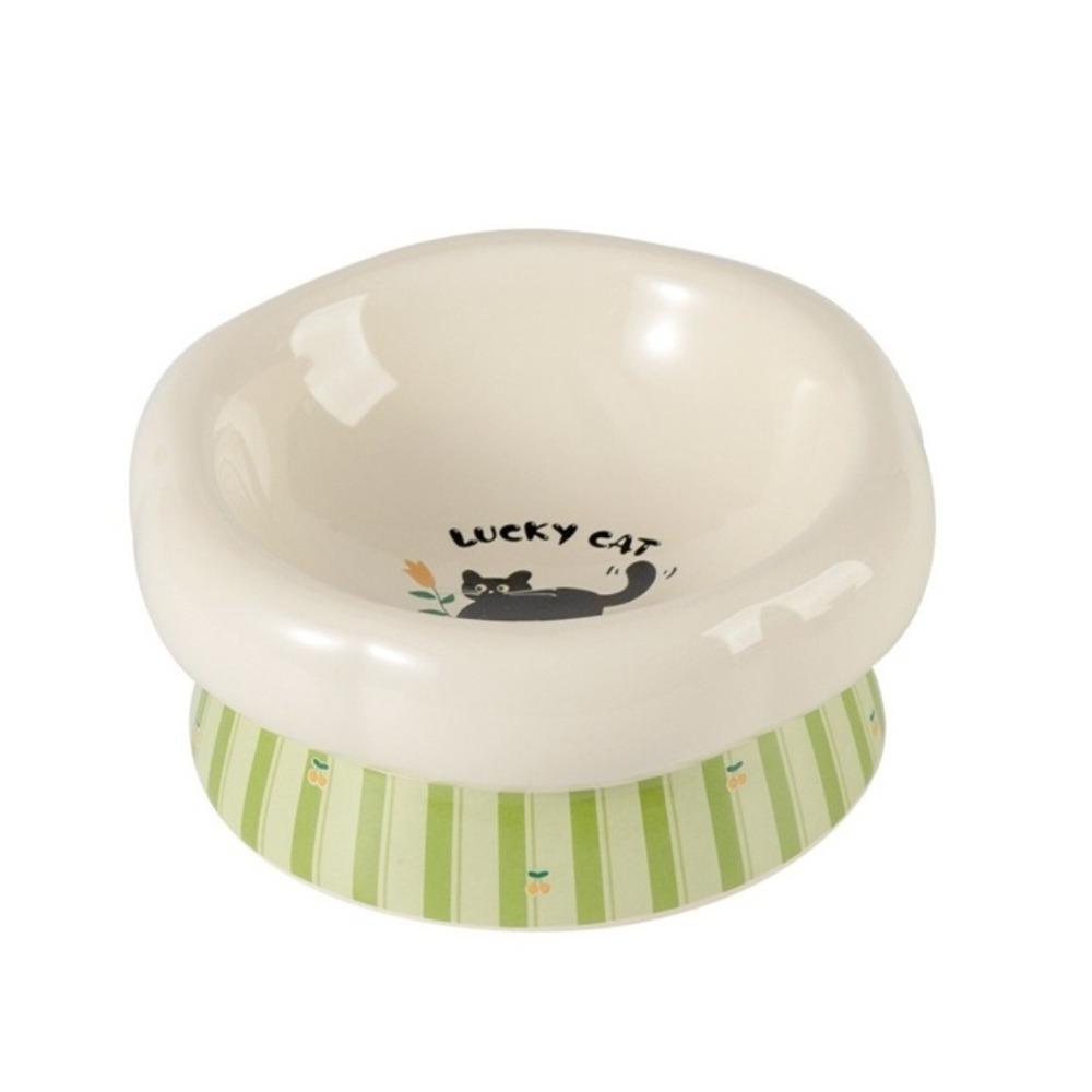 

Anti-Slip Base Dog Food Feeder High Foot Pet Drinking Bowl for Cats Dog Puppy Style A 180 ml