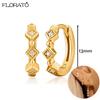 925 Silver Needle 11/13mm Small Hoop Earrings for Women Circle Piercing Huggie Earrings Multicolor Zircon Earrings Party Jewelry