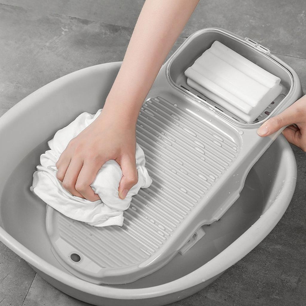 Mini tarka 2 w 1 przenośna antypoślizgowa plastikowa deska do prania z uchwytem na mydło do domu Dormi