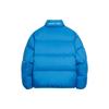 Li Ning Badfive Solid Color Reflective Loose Short Zipper Stand Collar Down Jacket Men Jacket Blue AYMS123-2