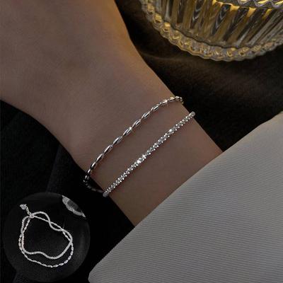 Personality Jewelry Women Accessories Simple Double Layer Bracelet
