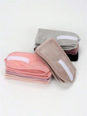 3Pcs Adjustable Women's Spa Facial Headband, Shower & Makeup Hair Tie Suitable For Washing Face, Soft Towel & Hair Styling Acces