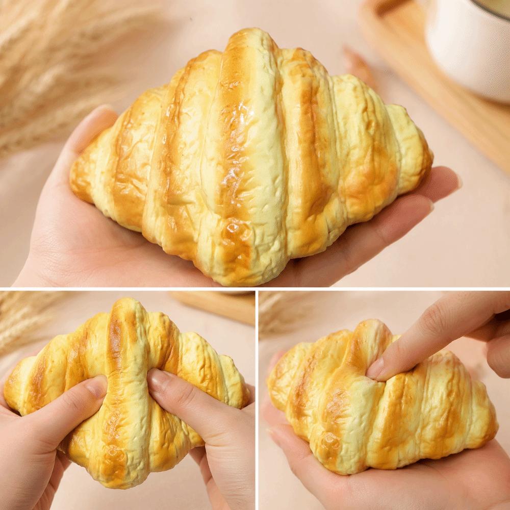 DIY Toast Slow Rebound Toys Moist Feel Toast Squishy Toy Novelty Toast Pinch Toy Hand Relaxing