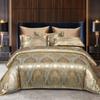 Jacquard Bedding Set Single Double Queen King Size Duvet Cover European Light Luxury Type Skin-Friendly Soft Fabric Quilt Cover