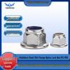 304 Edelstahl Nylon Flansch-Sicherungsmutter mit Unterlegscheibe