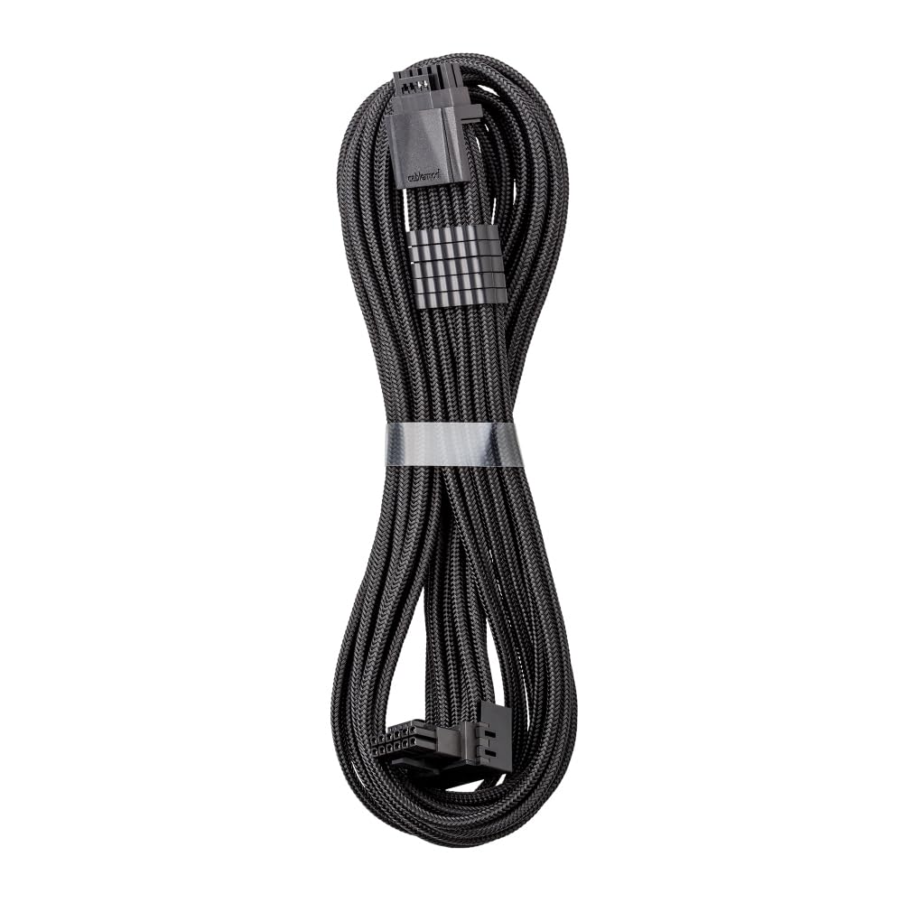 CableMod Universal Pro ModMesh Sleeved 12VHPWR 90 StealthSense Direct PCIe Cable 12V-2x6 (Variant A) (Black)