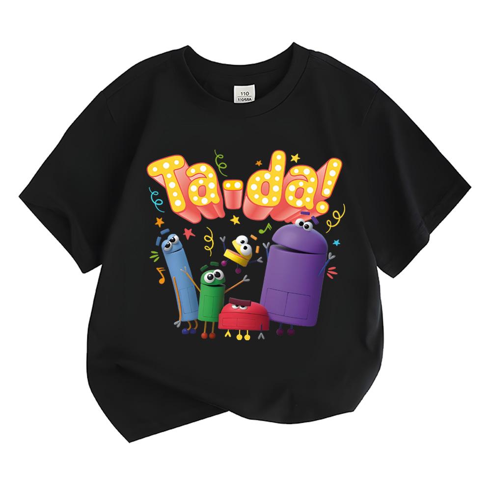 Maglietta Storybots Kawaii Bambini Ragazzi Ragazze Abbigliamento Top Manica Corta Sportiva Moda Streetwear Magliette Manga/Fumetti