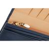 [Kipris] Shirasagi Leather Long Wallet with Flap Closure and Coin Purse, Navy 8237(05) 9.0 X 19.0 X 1.5 Cm