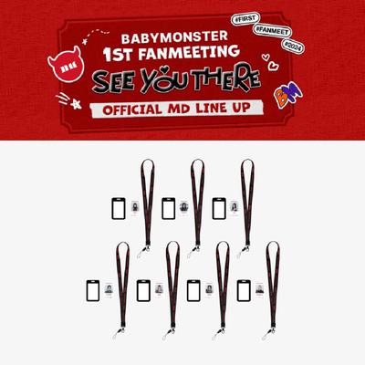 BABYMONSTER 1st FanMeeting VIDIEME SA TAM ID karta + rám + súprava šnúrky
