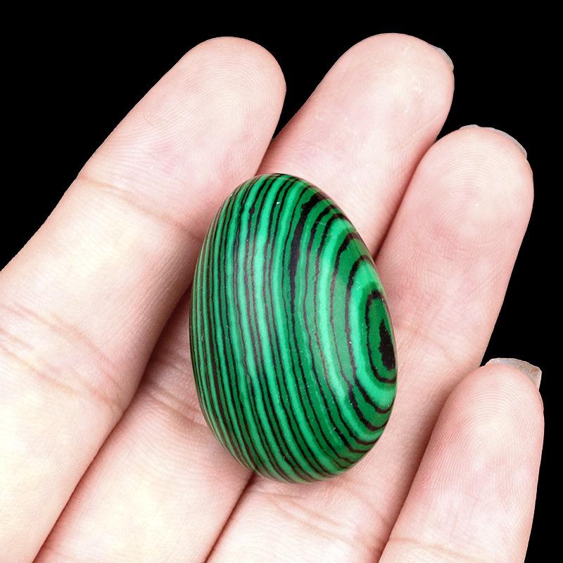 1pc Egg Shaped Ornaments Non-porous Beads Natural Stone Crystal Amalgamation Bird Eggs Stone Easter Colored Egg Accessories