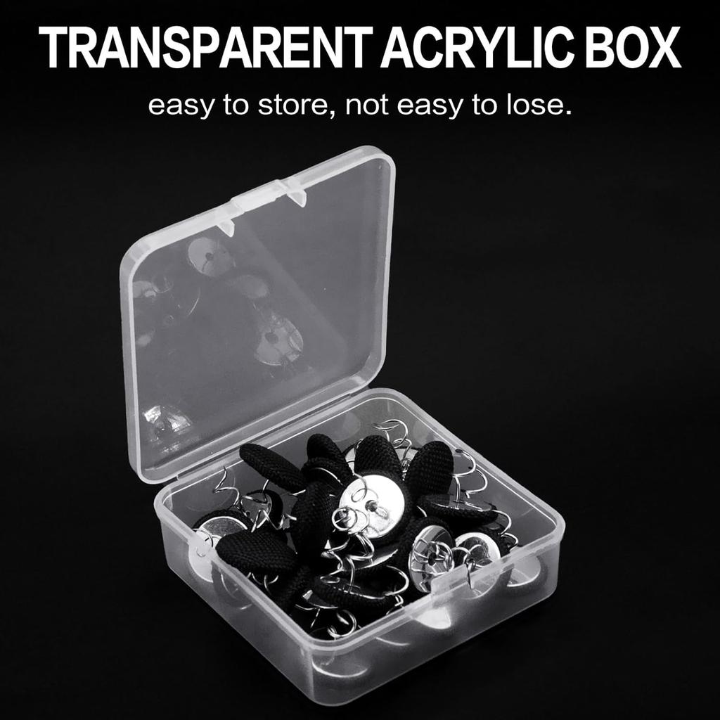 25 Pcs Bed Skirt Pins 0.8" Upholstery Tacks Twist Pins Headliner Pins for Bedskirts Slipcovers Armrest Covers and Upholstery. (White, 25)