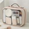Waterproof Cosmetic Storage Bag Double Layered Makeup Brush Storage Multifunctional with Zipper Portable for Women Holiday Gifts