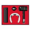 Luxury Holiday Gift Set with Smart Mug, Neck Massager, and Hair Dryer