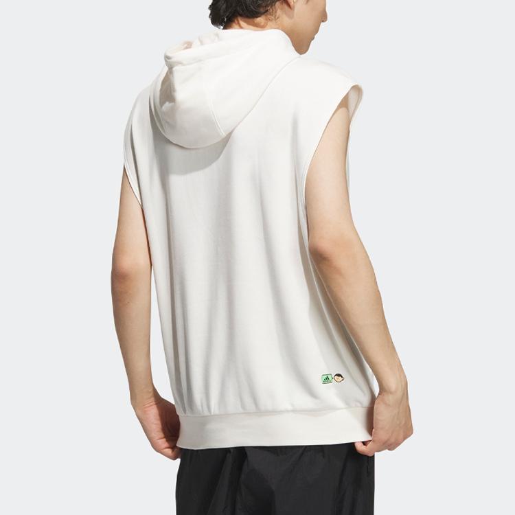 Adidas X Seebin SS23 Graphic Hoodie With Embroidered Letter Details Men Hoodie Pink White IA8165