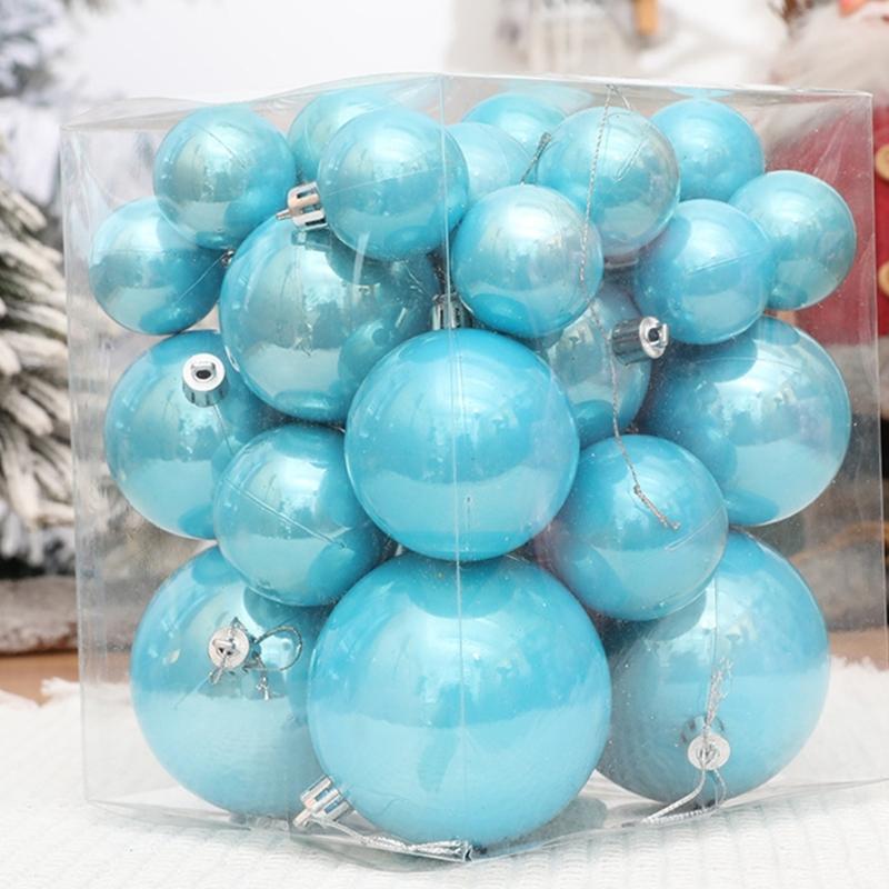 Festival Shatterproof Christmas Ornament Attractive Christmas Tree Hanging Sphere Ornament for Seasonal Display Decors