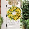 Artificial Sunflowers Wreath Front Door Wreath Spring Wreath for Front Door Farmhouses Garden Wedding Decorations