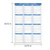 In Stock: 2026-2027 Erasable Wall Calendar - Double-Sided and Customizable