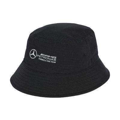 Mercedes AMG Petronas Formula One Team Classic Bucket Hat UW973 Silver Men's Black/Reflective (JX1417)