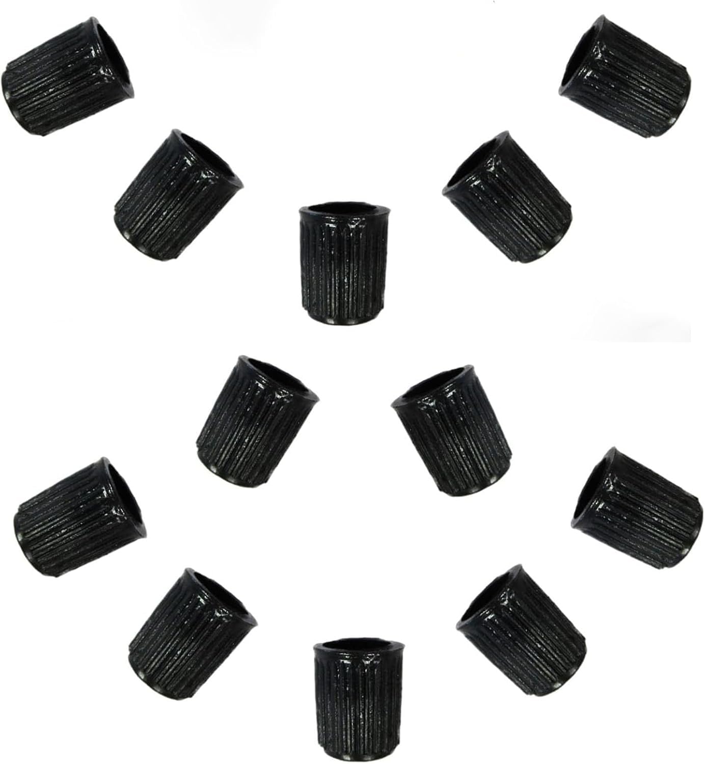 HUIKKJP Колпачки на ниппель Автомобиль Велосипед Велосипед Грузовик Черные Шины Набор из 12 штук