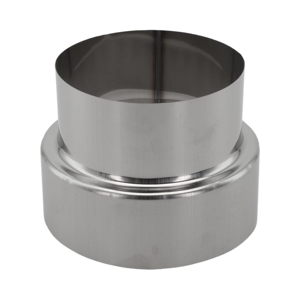 120mm To 100mm Stainless Steel Heat Resistant Chimney Reducer with Secure Seam for Stable and Efficient Ventilation