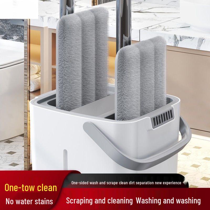 2024 Freihändiger Flachmopp: Einwischreinigung mit Trocken- und Nass-Trennung