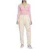 Nike Valentinstag Serie Sportbekleidung Logo V-Ausschnitt Training Freizeit Langarm T-Shirt SS24 Damen Oberteile Soft-Pink HF1133-631