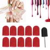 Nagelkunst Schleifband Nagelpolieren Schleifkopf Schleifringkappe 16 x 25mm (rot)