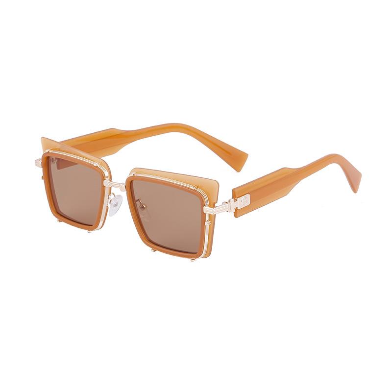 

JYL TS Unisex Punk Cat-Eye - Sun-Protective Trendy Hiking Sunglasses ZS-98037 c-927 unmellow желтый