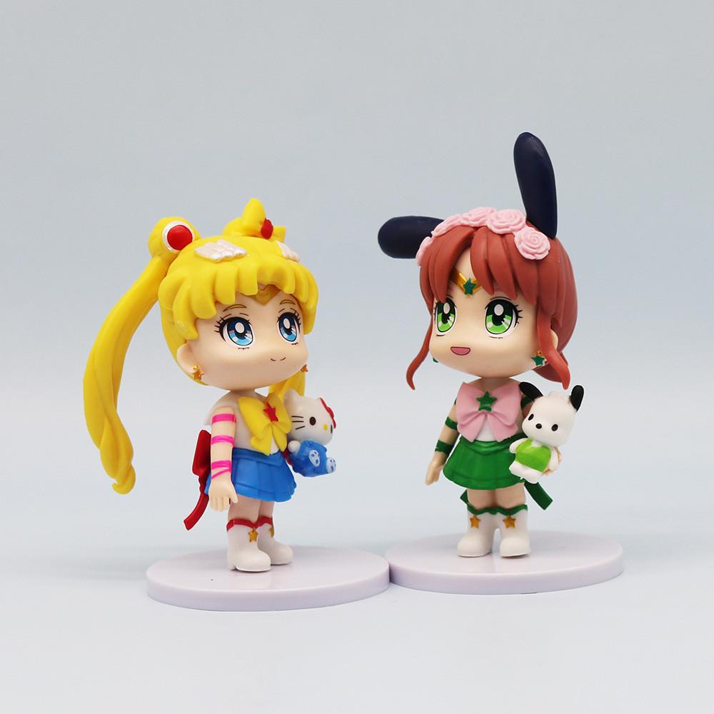 Pvc Sailor Moon Action Figures Set With Standing Poses For Collectors And Kids