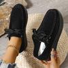 Fashion Women's Chunky Sole Casual High-Top Shoes Plus Size Comfortable Flat Lace-Up Anti-Slip Ankle Boots Ladies Sneakers 2025 New