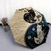 0106 Yin-Yang-Tier-Muster, automatischer Faltschirm, tragbares und faltbares Design, 8 Streben, ein Weihnachts- oder Geburtstagsgeschenk.