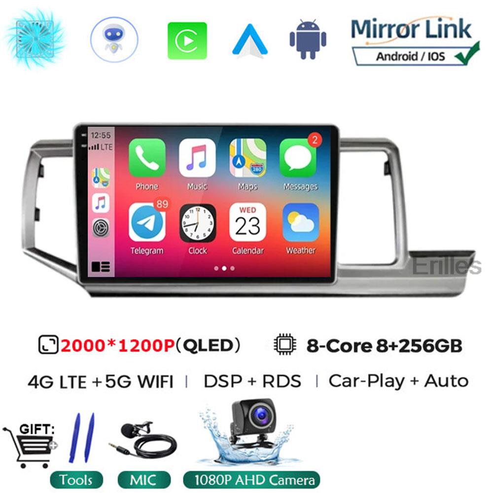 Android 14 Navigation NO 2DIN Carplay Auto Head Unit Screen For Honda Stepwgn 2009 - 2015 Radio Stereo Multimedia Car Player GPS