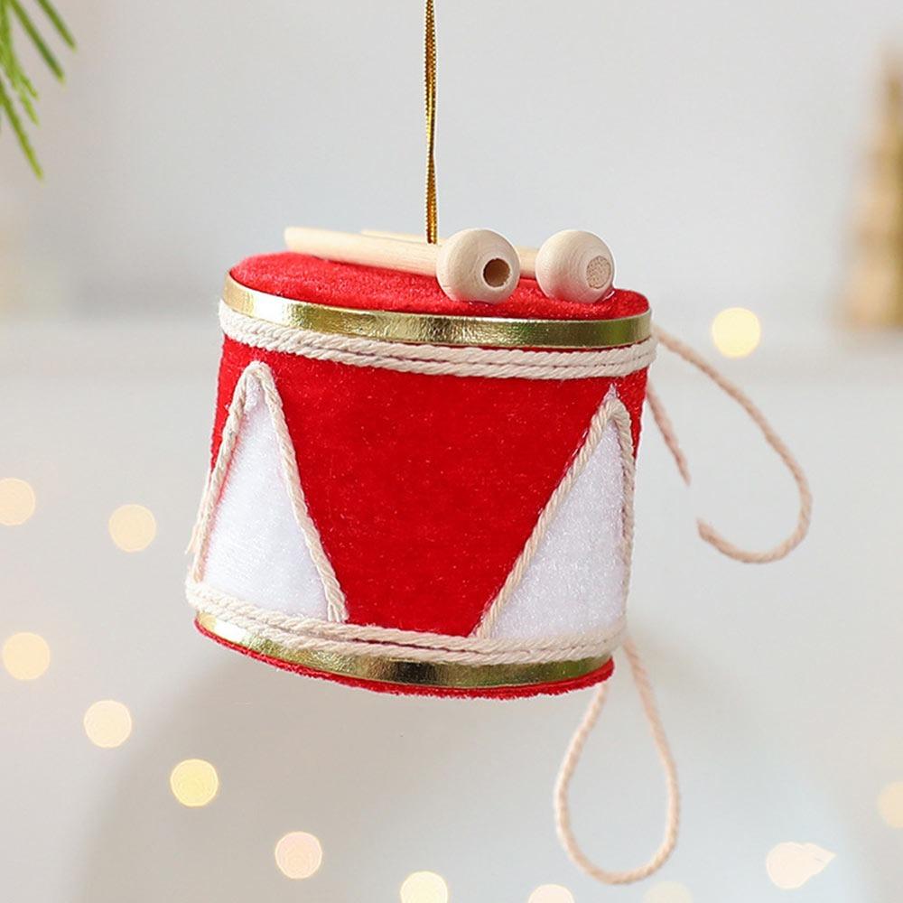Разноцветное Рождественское Подвесное Украшение Тканое Вязаное Подвесное Падающее Украшение Пальто Санты Барабан Шляпа Декорация Сцены Подвеска
