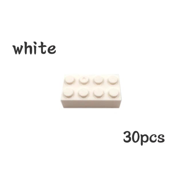 Non-Toxic 30Pcs Bulk Blocks Building Bricks Thick 2X4 Educational Assemblage Construction Toy For Children Size Compatible With Brand 3001