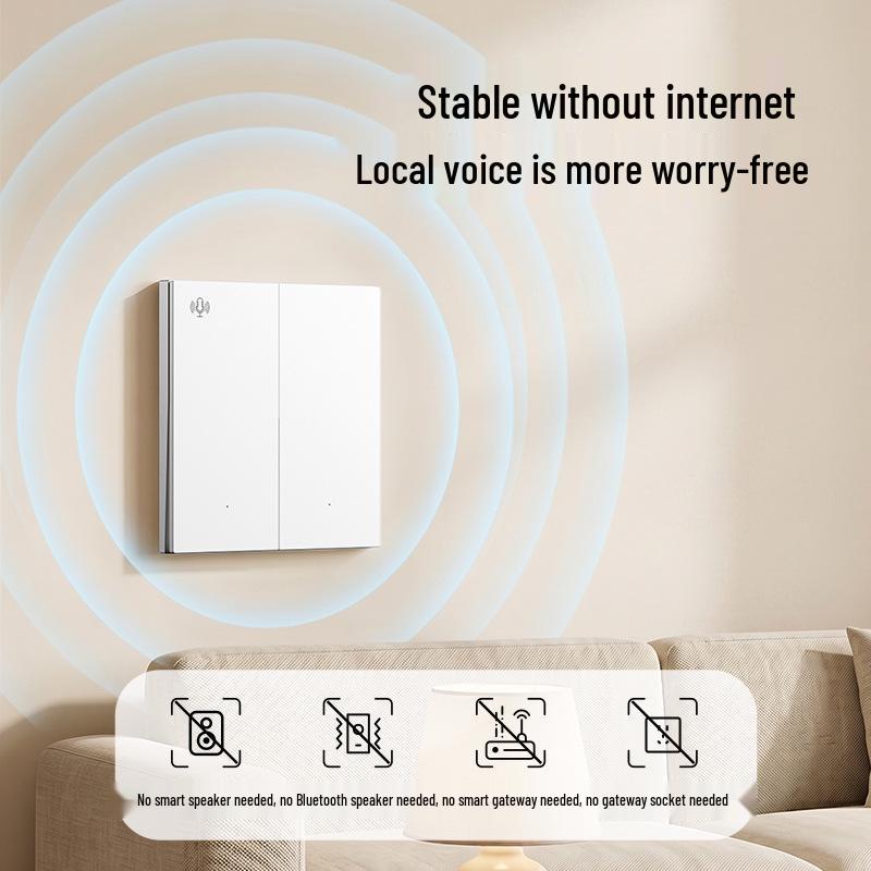 Smart Voice-Controlled Wireless Light Switch Panel