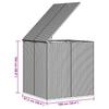 Garden Cushion Box PE Rattan 100 x 97.5 x 104 cm Black