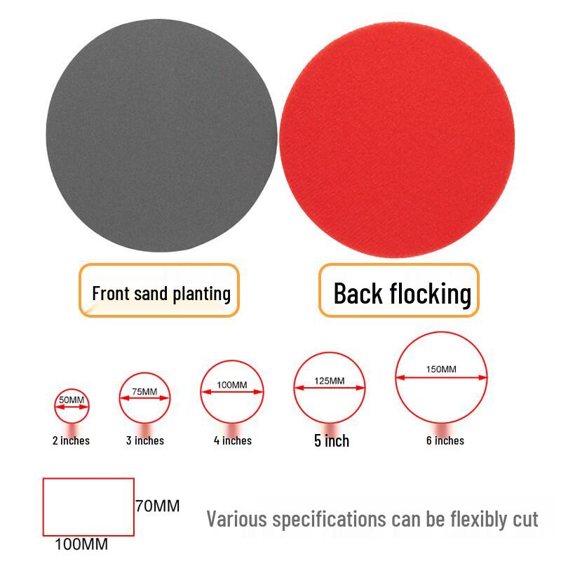 Ally Round Flocked Sponge Sandpaper for Polishing