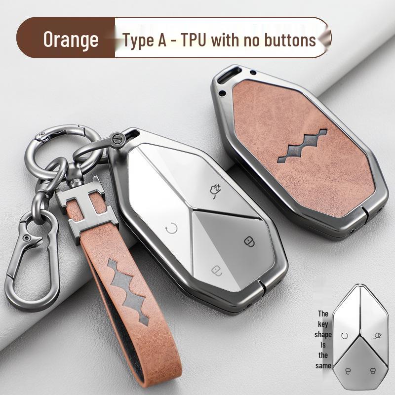 2024 BYD Leopard 5/8 Key Fob Protective Shell for Men - Full Coverage Remote Control Case