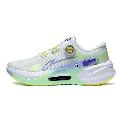 Li Ning Furious Rider 7.0 PRO Dämpfung Rutschfest Rückprall Niedriger Schaft Laufschuhe Herren Weiß Grün ARZT001-6