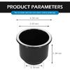 2PCS Car Cup Holder Ert, Recessed Drop In Plastic Cup Drink Can Holder, Large Capacity Cup Holder Replacement Accessories, Universal For RV Boat Car