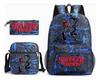 3 Piece School Backpack Set for Students Large Capacity Oxford Cloth Schoolbag with Shoulder Strap and Pencil Case