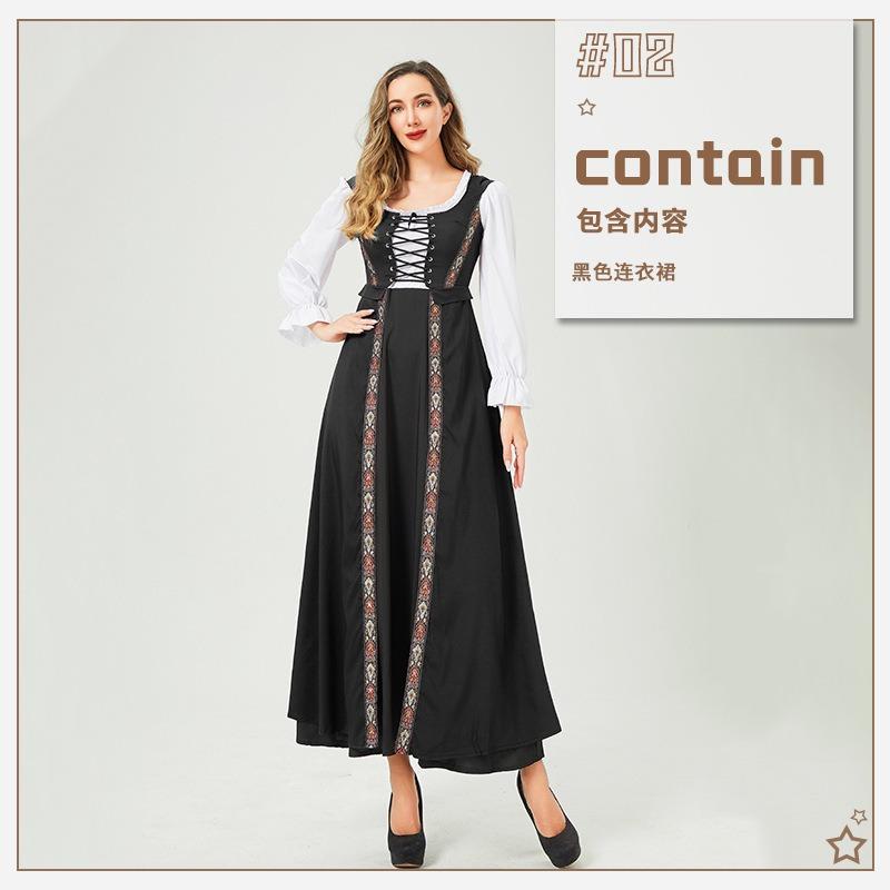 Halloween Costume Retro Court Dress Medieval Renaissance Costume European Idyllic