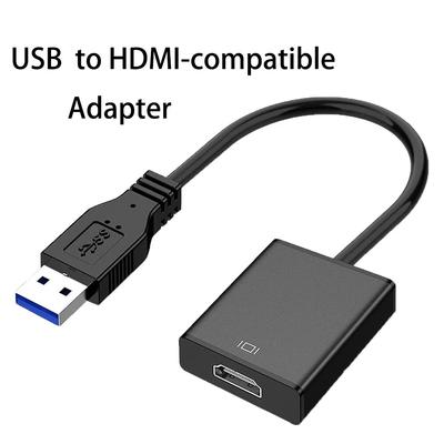 USB 3.0 To HDMI-compatible Adapter for Computer Components  Multiple Monitors 1080P Compatible with Windows XP/7/8/10/11
