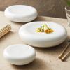 Molecular Tableware White Chinese-style Ceramic Special-shaped Dinner Plate Snacks Dish Hotel Restaurant Commercial Small Plate