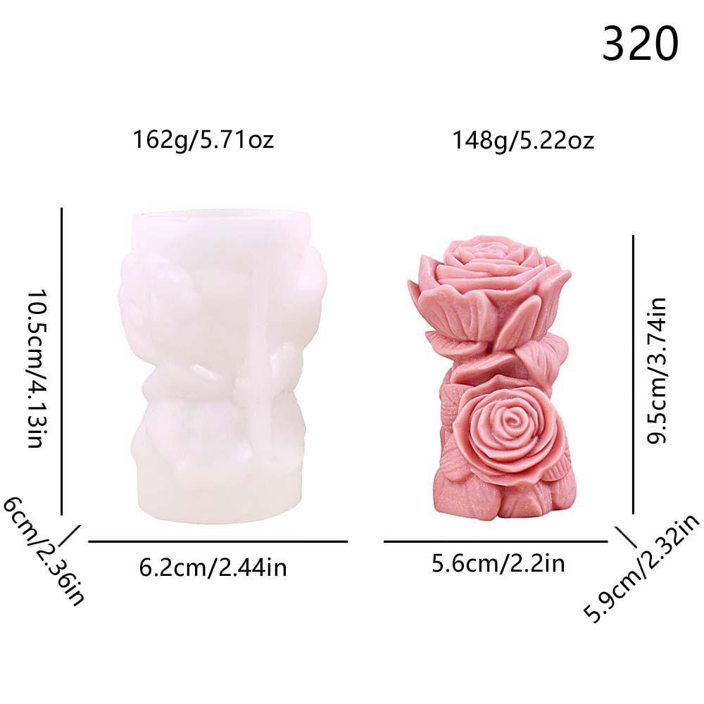 

Flower Style Aromatherapy Candle Silicone Mold Rose Candle Mold DIY Valentine s Day Handmade Aromatherapy Ornament Decoration