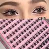 Glue-free and Make-up-free False Eyelashes 5D Fox False Eyelashes Self-adhesive Individual Eyelashes Dense Curls Eye Lashes