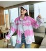 Veste en jean Patchwork automne veste femmes col rabattu coupe ample décontracté Style coréen veste manteau boutons vers le bas ChicTops nouveau