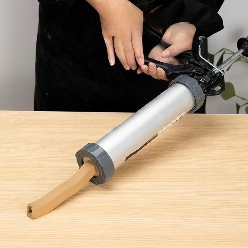 Grande Pistola Estrusore Manuale per Argilla con Ugelli Intercambiabili - Strumento Professionale per Ceramica per Scultura Precisa dell'Argilla