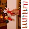 Christmas Party Home Decor Knitted Doorknob Covers, Santa Reindeer Decor, Anti?Slip Protector Sleeves, Door Holiday Decoration Supplies Handle