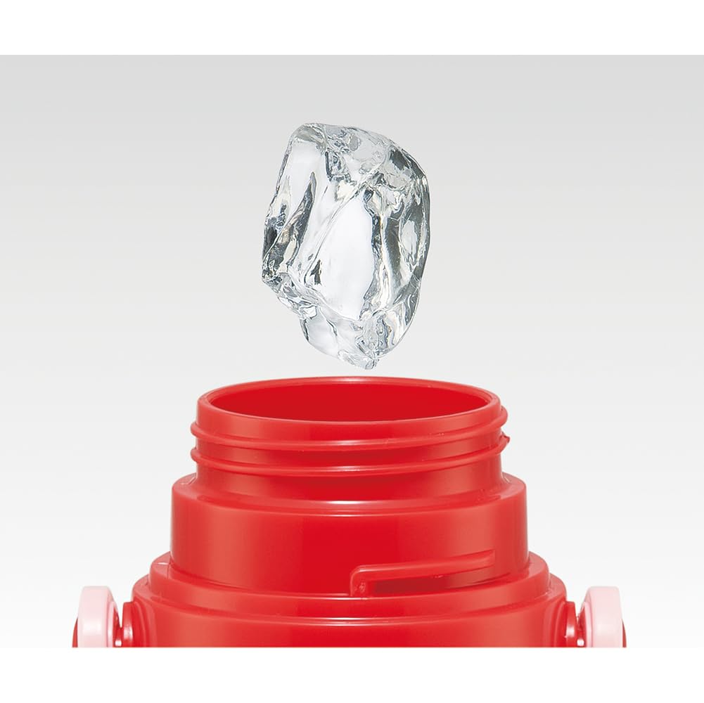 Skater Kids' 2-Way Stainless Steel Water Bottle, 580ml (Direct Drinking) and 570ml (Cup Drinking), Hello Kitty, Ushiro-Shiro, Sanrio Design,